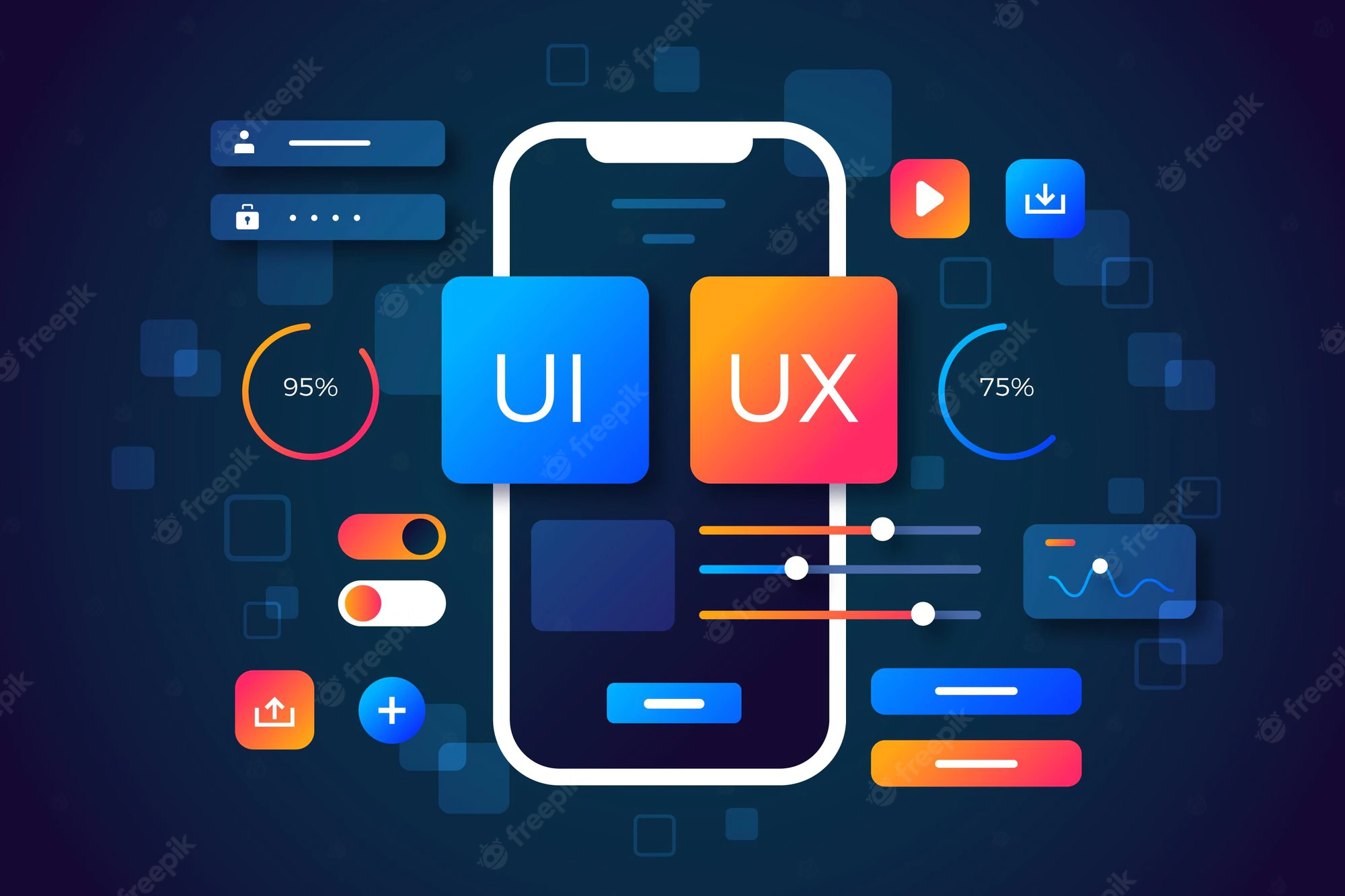 UI design services illustration